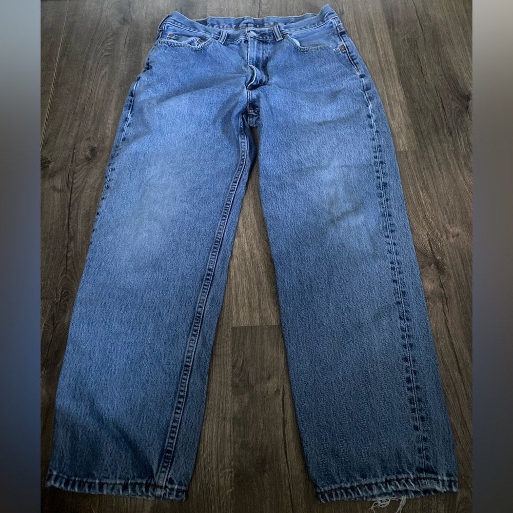 Y2K Vintage Levi’s Strauss &’ Co 550 W34 L30 Baggy Fit Light Wash Jeans